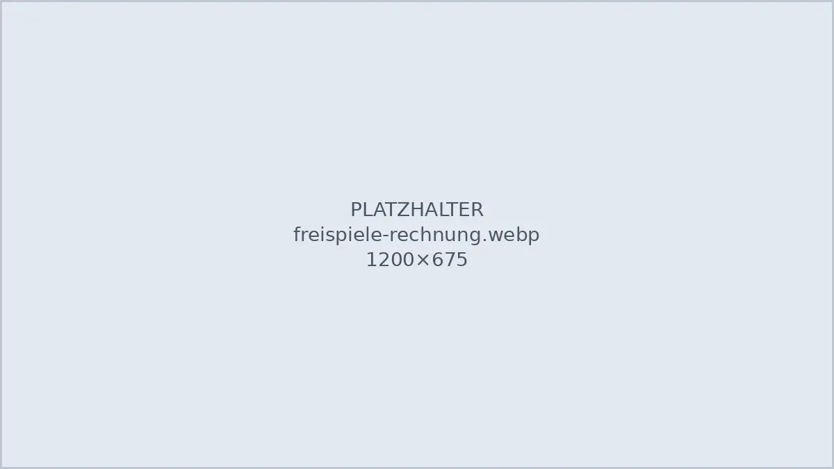 Rechnung: durchschnittlicher Wert von Freispielen nach Umsatzbedingungen