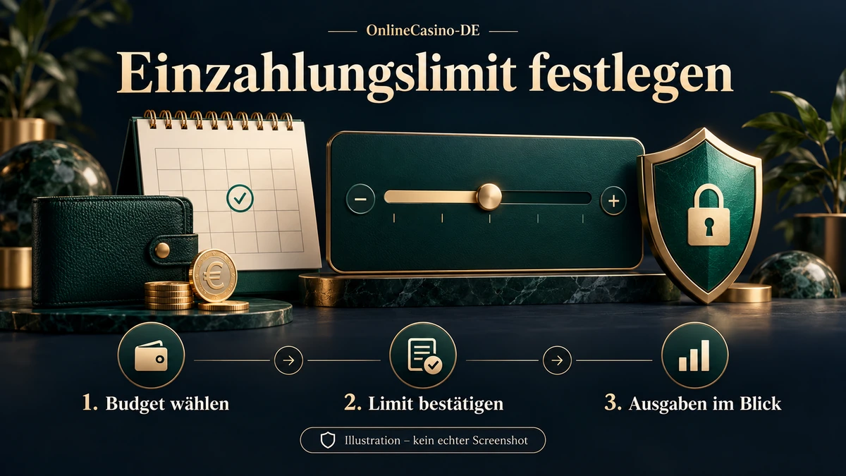 Einzahlungslimit im Kundenkonto einer lizenzierten Online-Spielothek festlegen