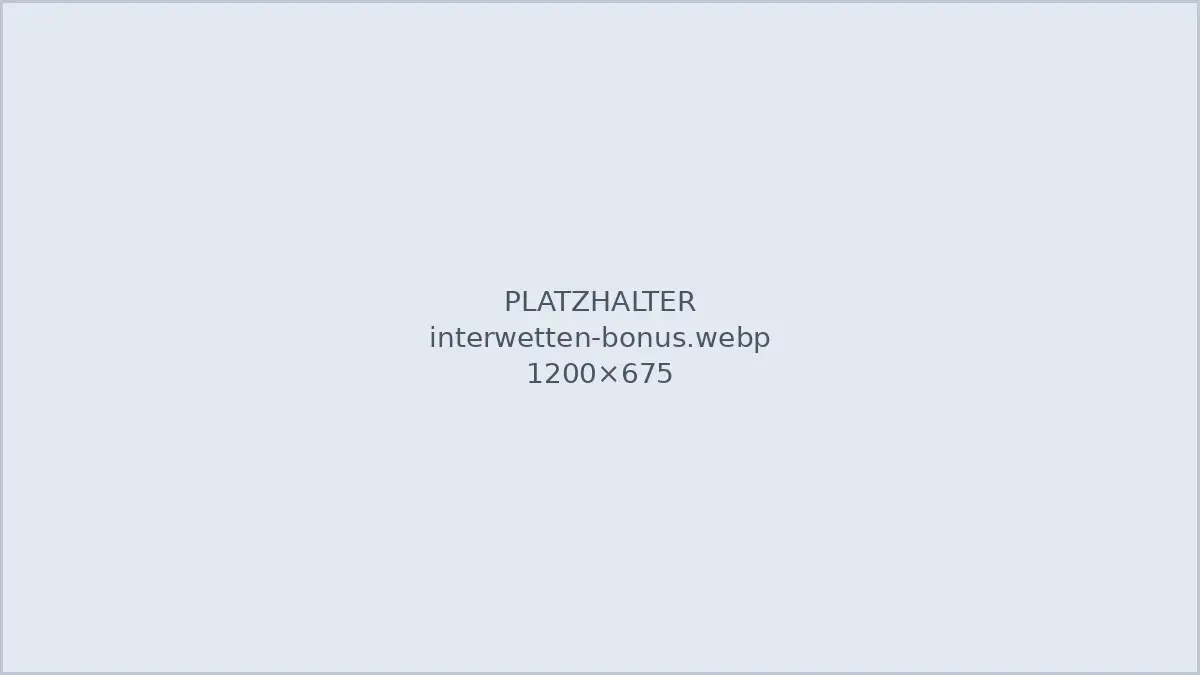 Willkommensbonus von Interwetten mit 100 Prozent bis 100 Euro und Freispielen