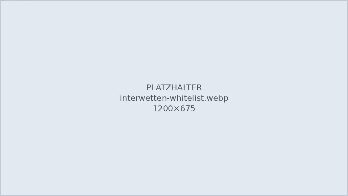 Eintrag von Interwetten in der GGL-Whitelist