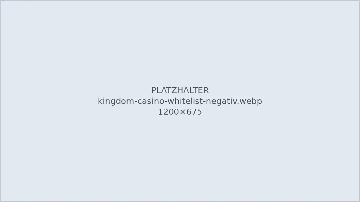 Suche nach Kingdom Casino in der GGL-Whitelist ohne Treffer, Stand Oktober 2026