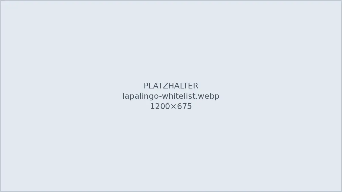 Eintrag von Lapalingo in der GGL-Whitelist