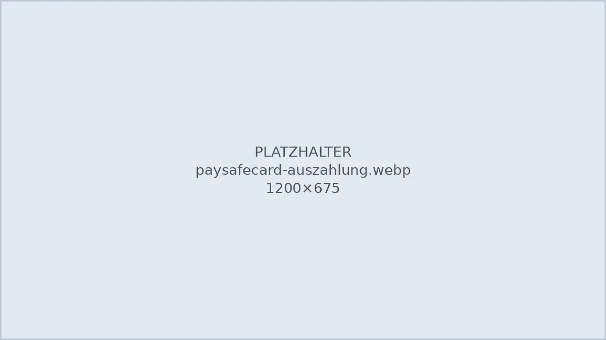 Auszahlung nach Einzahlung mit Paysafecard: welche Wege möglich sind