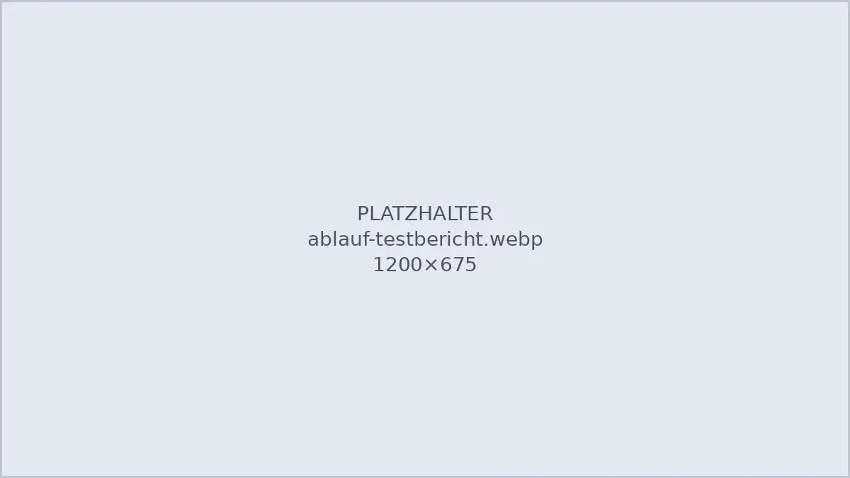 Ablauf eines Testberichts: Whitelist prüfen, Quellen sammeln, bewerten, veröffentlichen, aktualisieren