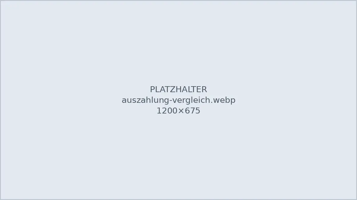 Auszahlungsdauer von 10 legalen Online-Spielotheken im Vergleich