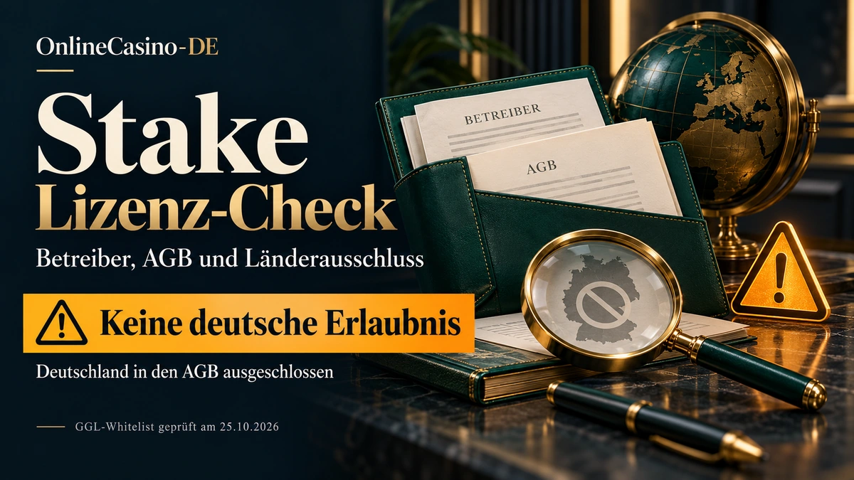 Stake Lizenz-Check: Betreiber, AGB und Länderausschluss