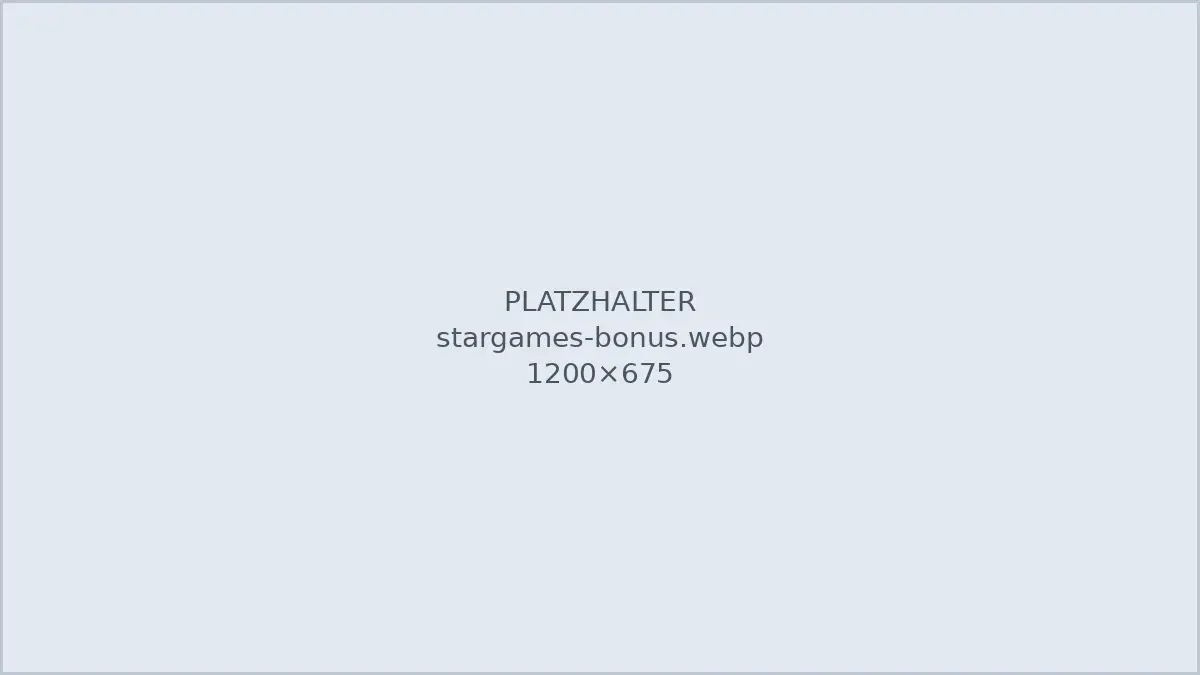 Willkommenspaket von StarGames mit 100 Freispielen und Bonus