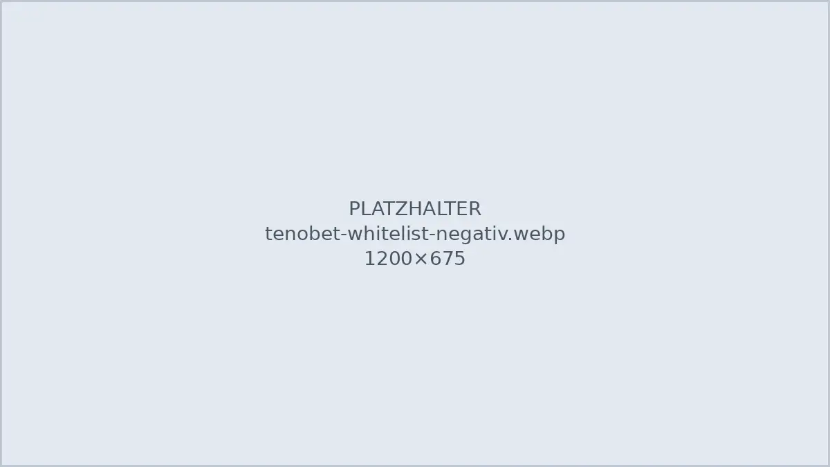 Suche nach TenoBet in der GGL-Whitelist ohne Treffer, Stand Oktober 2026