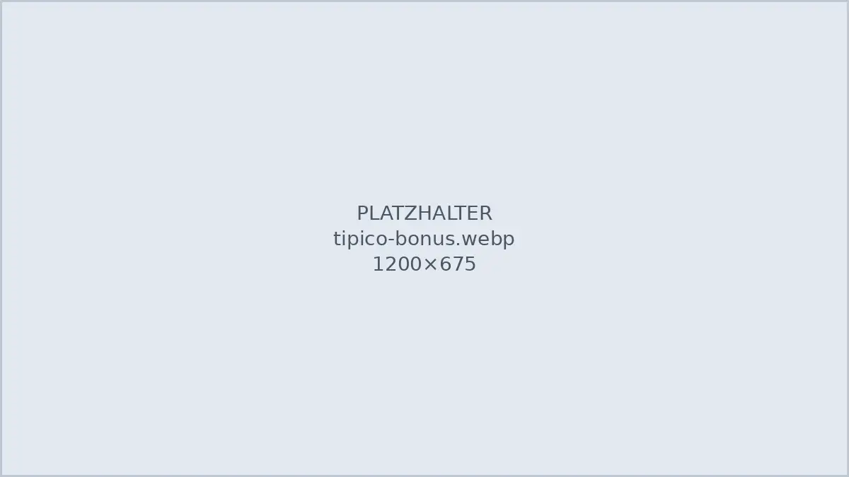 Willkommensbonus der Tipico Spielothek mit 100 Prozent bis 100 Euro